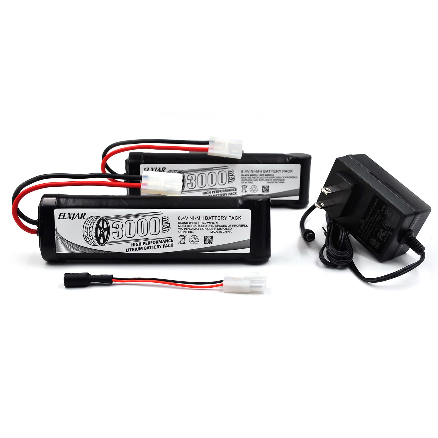 トイガン elemai48Vfan &2 battery Amazon.com: (2-Pack) 8.4V 3000mAh Ni-MH Battery Replacement for